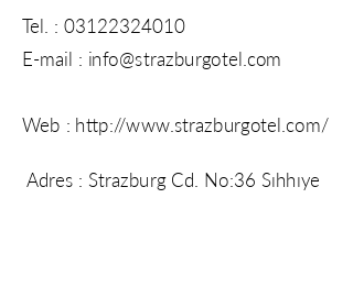 Strazburg Hotel iletiim bilgileri